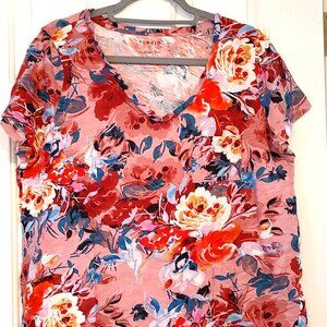 Women's Floral Short Sleeve Tshirt